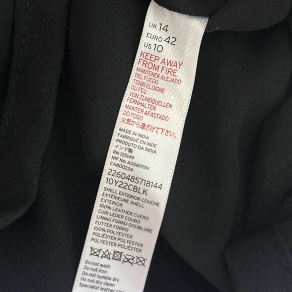 Topshop Hand Painted Leather Dress ASO Demi Lovato - Picture 7 of 11